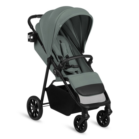 La plimbare - Carucior sport, Lionelo, Emerald, Pliere cu o mana, Copertina XXL UPF50+, Spatar reglabil, Suspensie completa, Roti EVA, 6- 48 luni, Pana la 22 kg, Verde