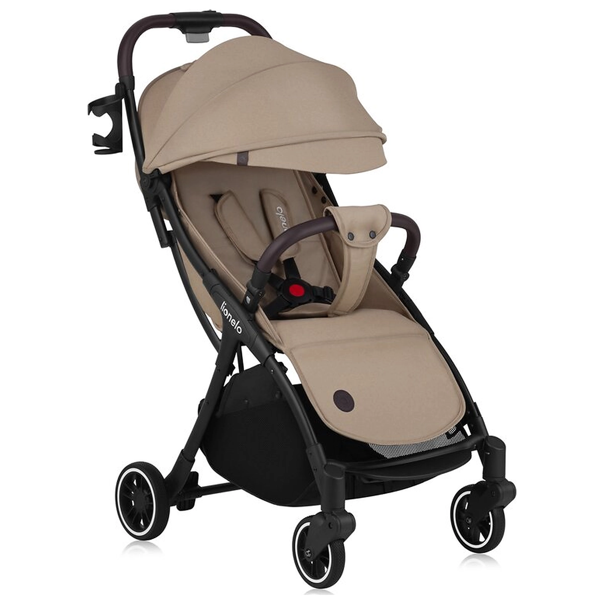 La plimbare - Carucior sport, Lionelo, Julie One, De la nastere, Greutate redusa, Cu accesorii, Cadru din aluminiu, 0-22 kg, Pliere