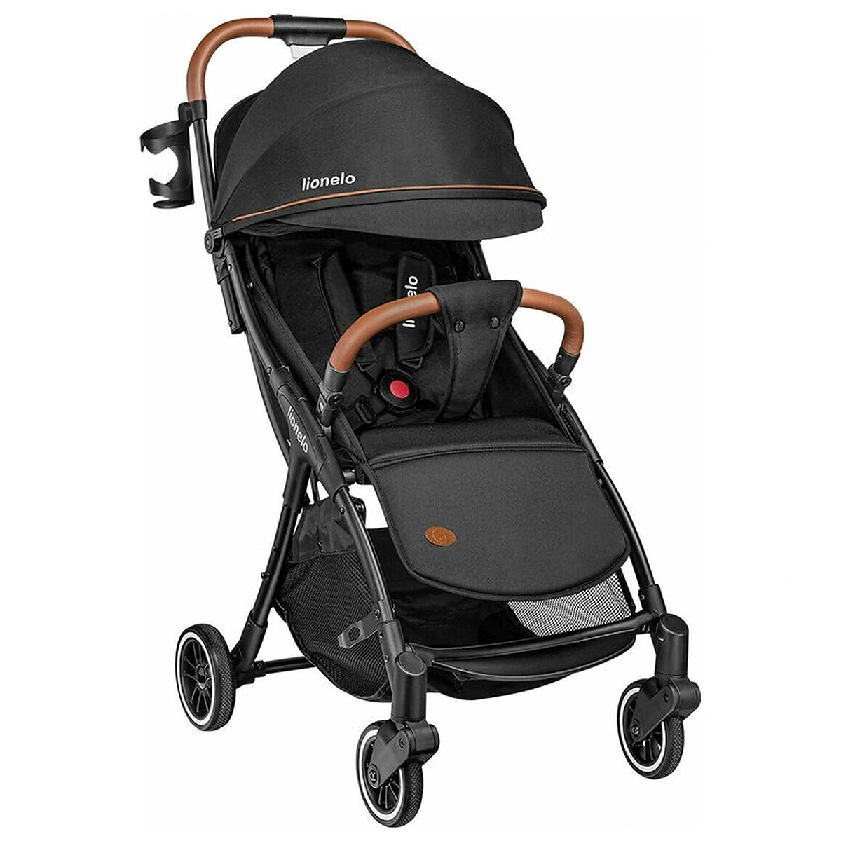 La plimbare - Carucior sport, Lionelo, Julie One, De la nastere, Greutate redusa, Cu accesorii, Cadru din aluminiu, 0-22 kg, Pliere