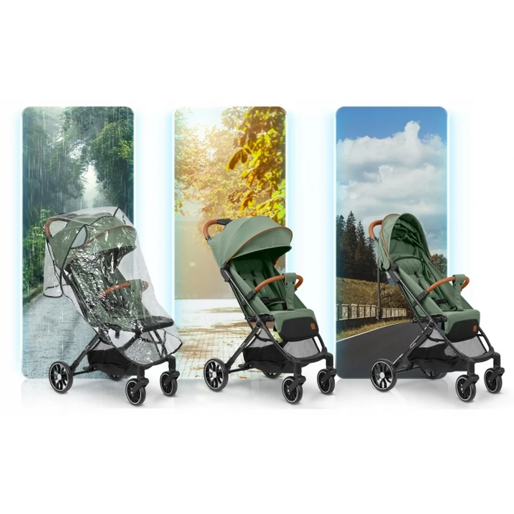 Carucior sport pentru copii, Nukido Paseo - Verde [3]
