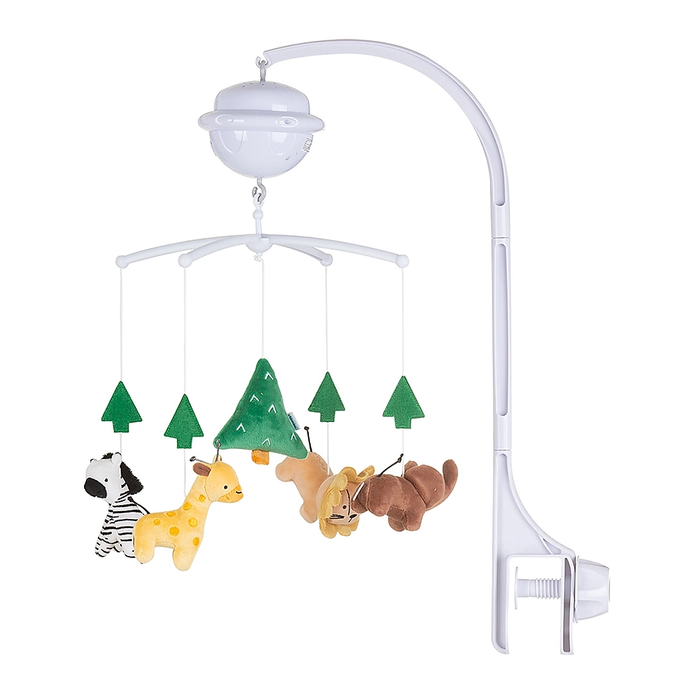 Jucarii muzicale - Carusel muzical pentru patut cu proiector Chipolino Jungle