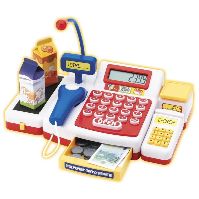 Supermarket - Casa de marcat cu scanner pentru copii