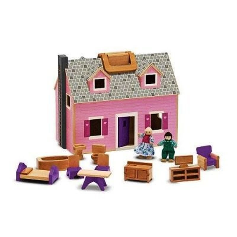 Casuta de papusi din lemn pliabila Melissa and Doug [1]