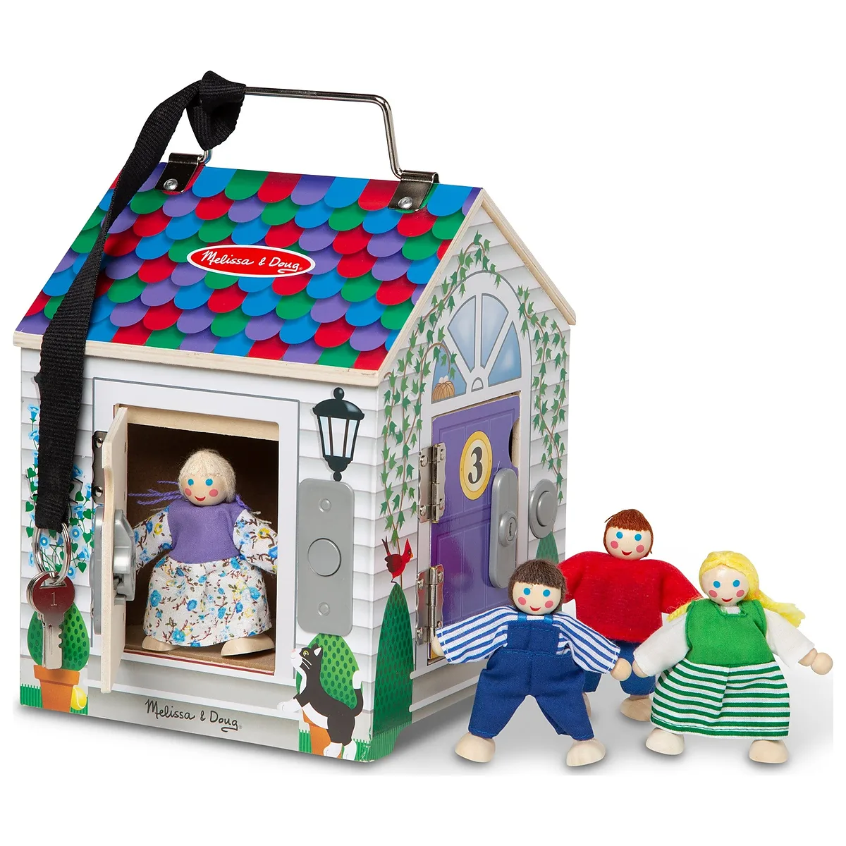 Jucarii - Casuta din lemn cu sonerie Melissa and Doug