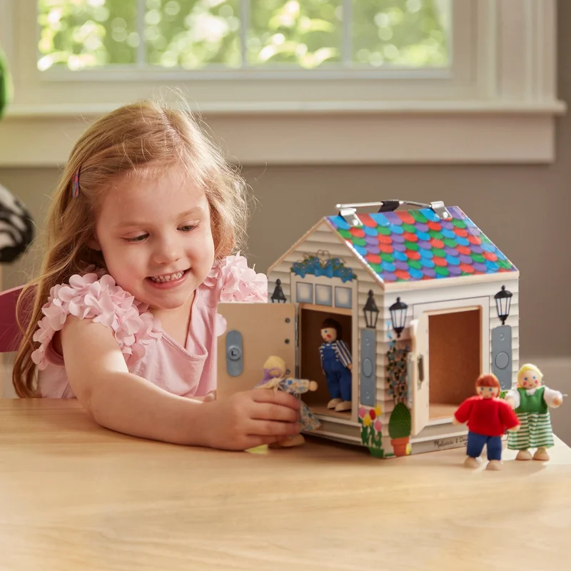 Casuta din lemn cu sonerie Melissa and Doug [5]