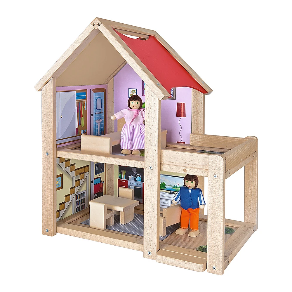 Casute pentru papusi - Casuta din lemn pentru papusi Eichhorn