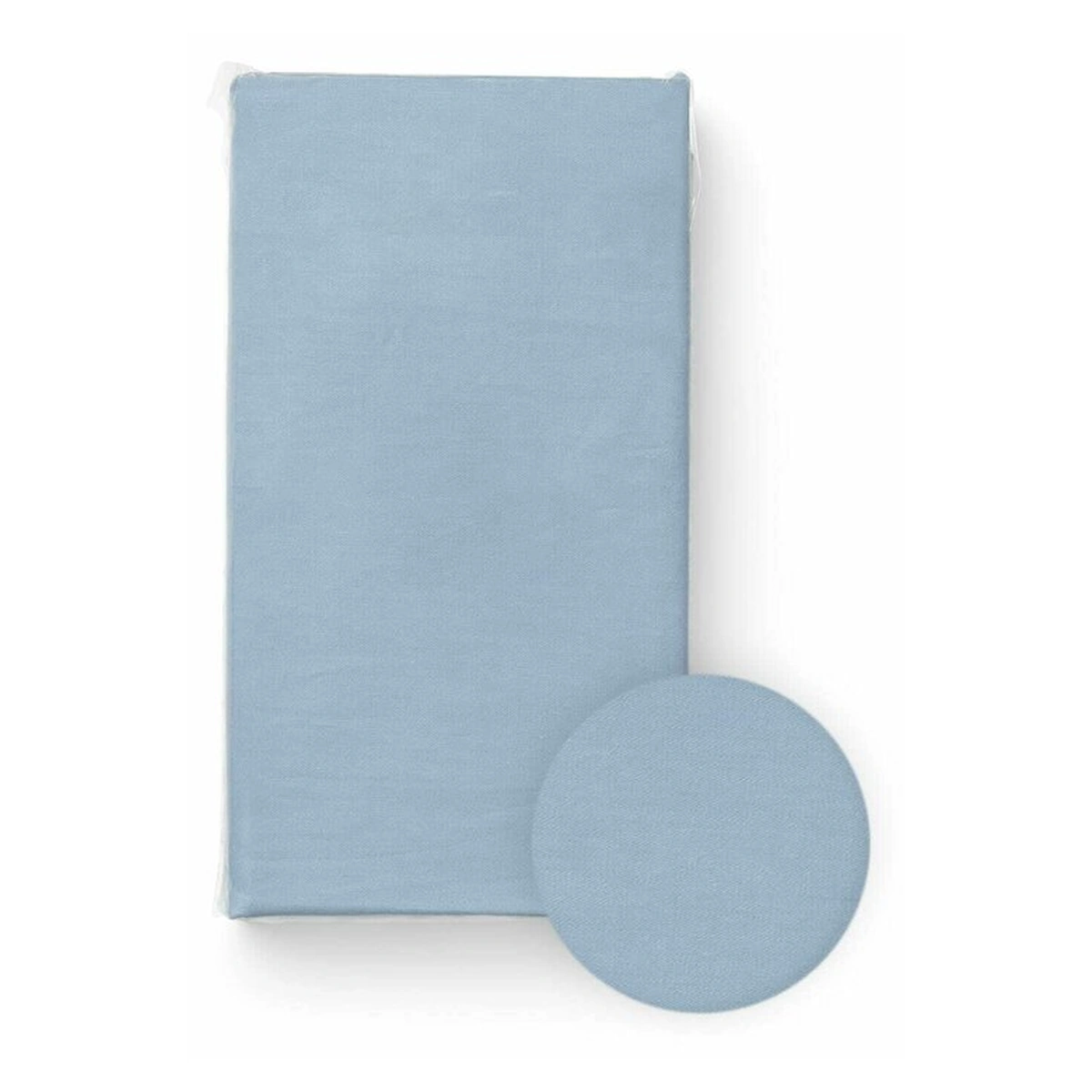 Asternuturi pentru patut - Cearceaf cu elastic, Bocioland, Pentru patut, Din 100% bumbac jersey, 120x60 cm, Blue