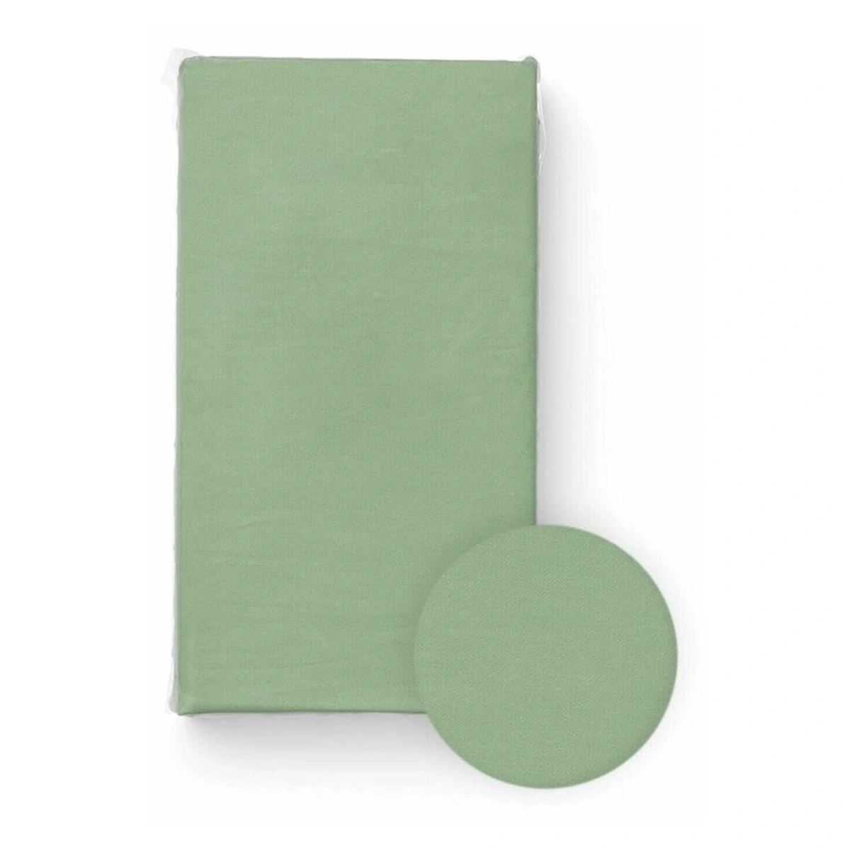 Cearceafuri pentru patut - Cearceaf cu elastic, Bocioland, Pentru patut, Din 100% bumbac jersey, 120x60 cm, Green