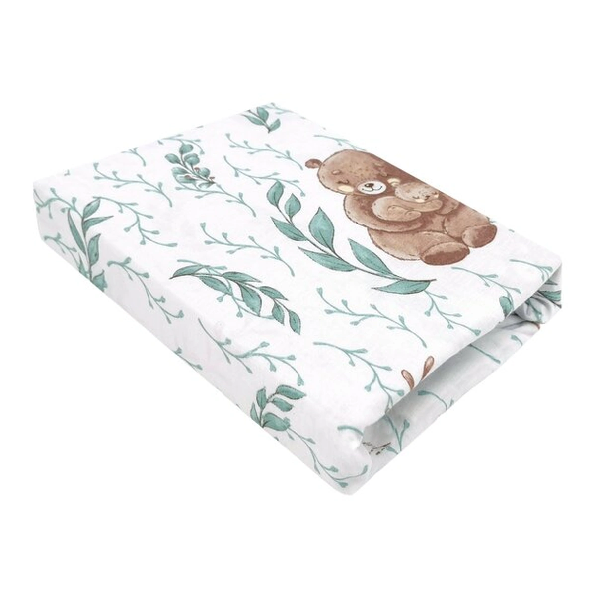 Somnul celor mici - Cearceaf cu elastic, MimiNu, Pentru patut leagan/patut co-sleeper, 90x40 cm, bumbac, Lulu Natural