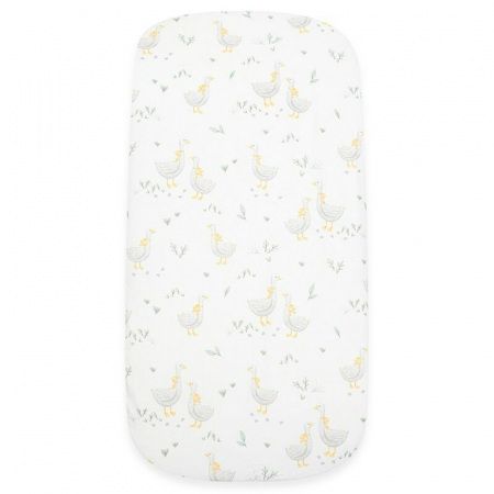 Camera copilului - Cearceaf cu elastic, New Baby, Pentru landou, bumbac 100%, 35 x 75 cm, Goose
