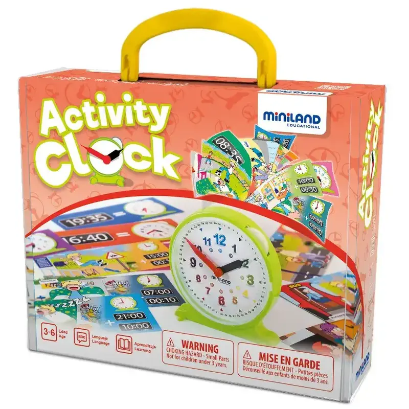Litere, limbaj, cifre - Ceas educativ cu activitati - Miniland