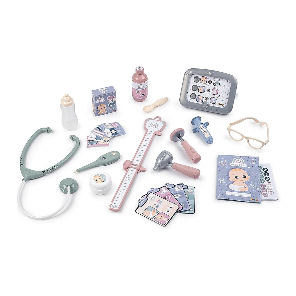 Centru de ingrijire pentru papusi Smoby Baby Care Center albastru cu accesorii [2]