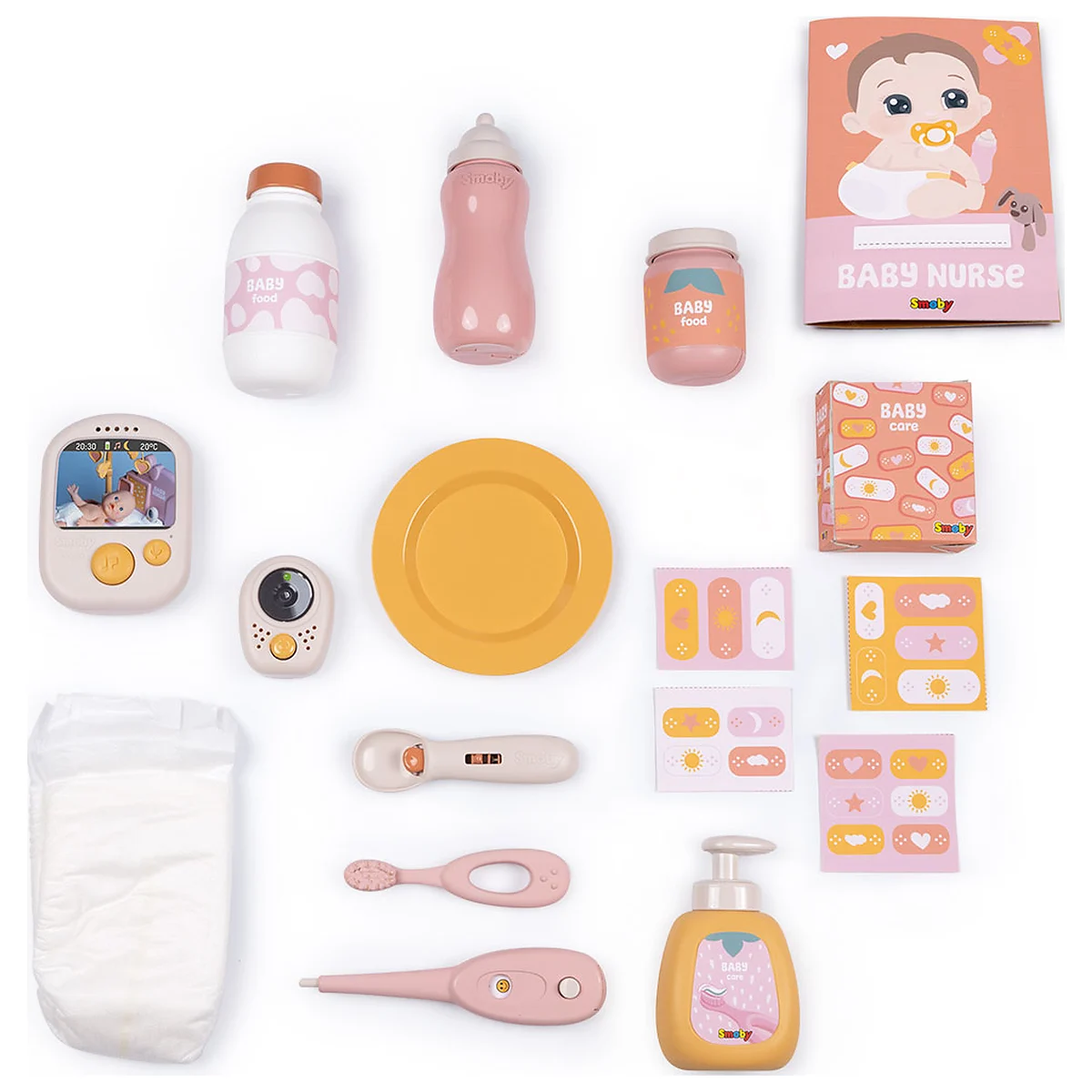 Centru de ingrijire pentru papusi Smoby Baby Nurse Cocoon Nursery 3 in 1 cu 16 accesorii 3 ani + [2]