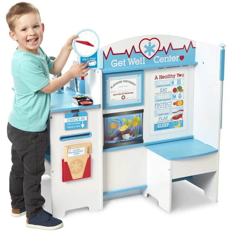 La doctor - Centru de joaca din lemn La Doctor - Melissa & Doug