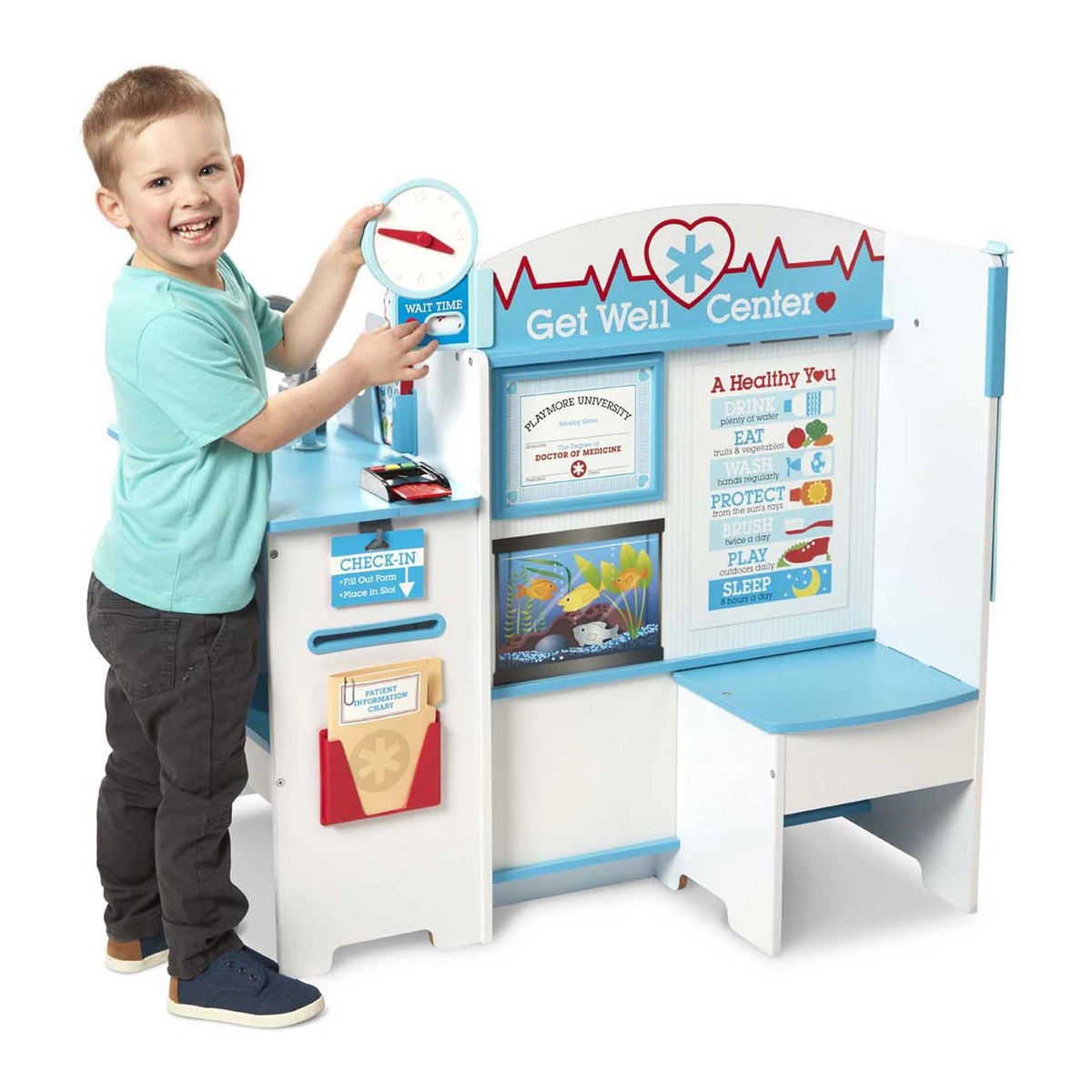 La doctor - Centru de joaca din lemn La Doctor - Melissa & Doug