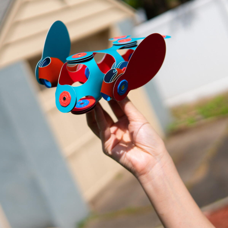 Clixo® joc magnetic de construit - Itsy Flamingo & Turcoaz (18 piese) [4]