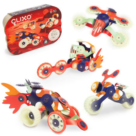 Clixo® joc magnetic de construit - Vehicule spatiale ( 30 piese) [1]