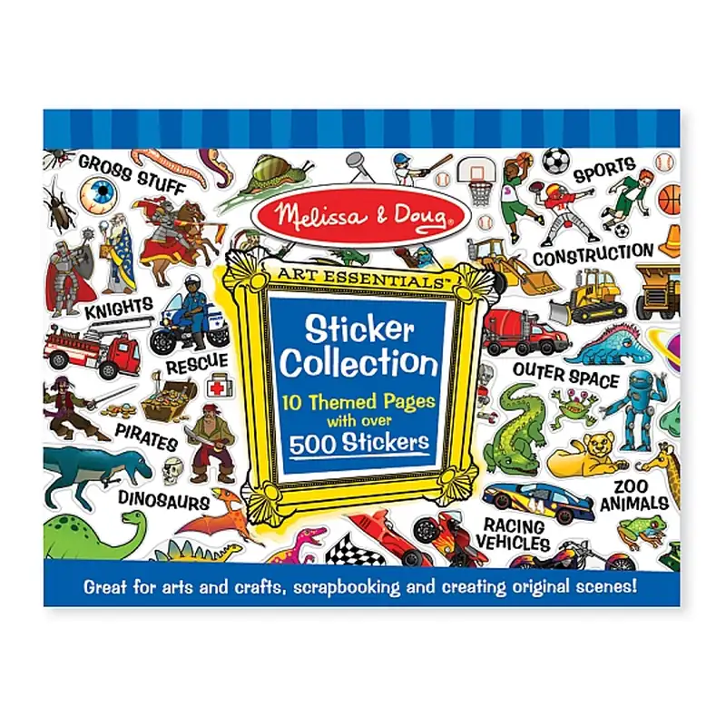 Stampile si abtibilduri - Colectia de abtibilduri Melissa and Doug Albastru