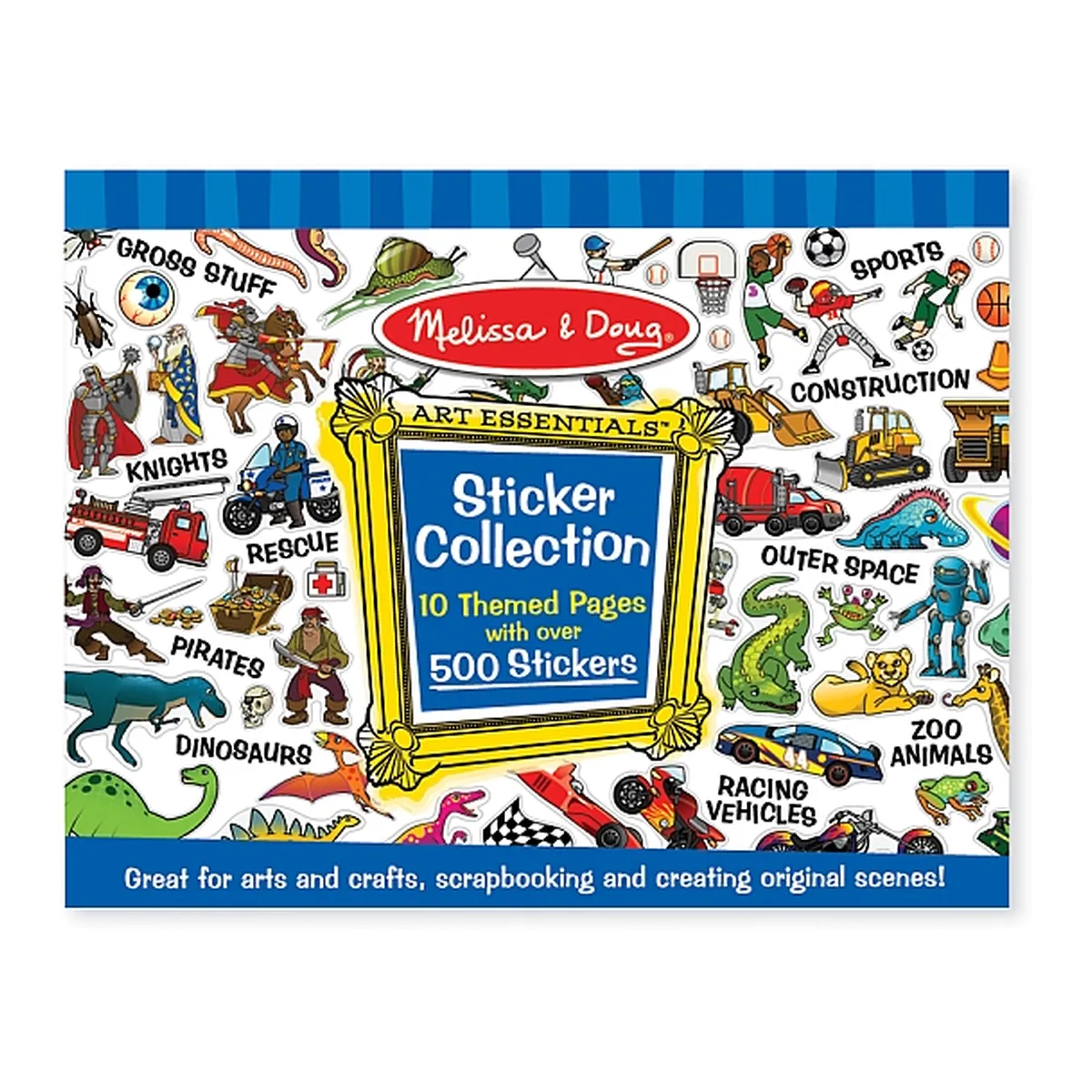 Stampile si abtibilduri - Colectia de abtibilduri Melissa and Doug Albastru