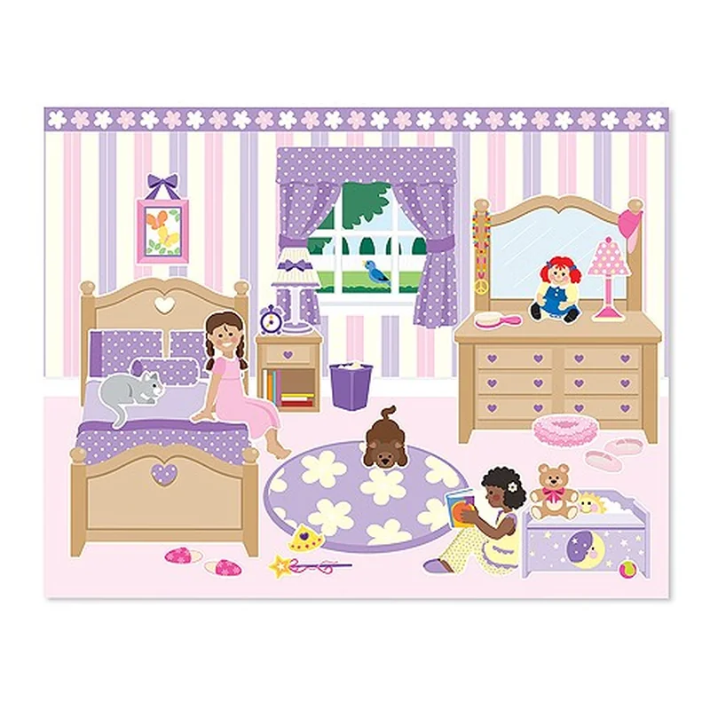 Colectia de abtibilduri reutilizabile Casa mea Melissa and Doug [1]