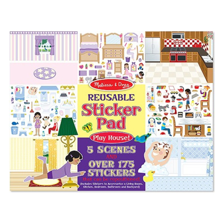 Colectia de abtibilduri reutilizabile Casa mea Melissa and Doug [0]