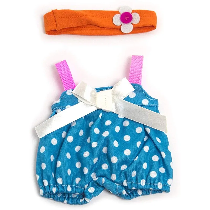 Hainute si accesorii pentru papusi - Compleu pentru papusi 21 cm - Vreme calda Fetita - Miniland