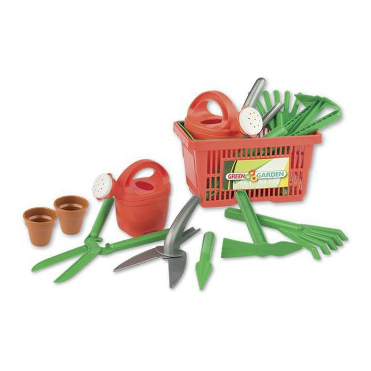 Jucarii de rol - Cos cu unelte de gradinarit de jucarie