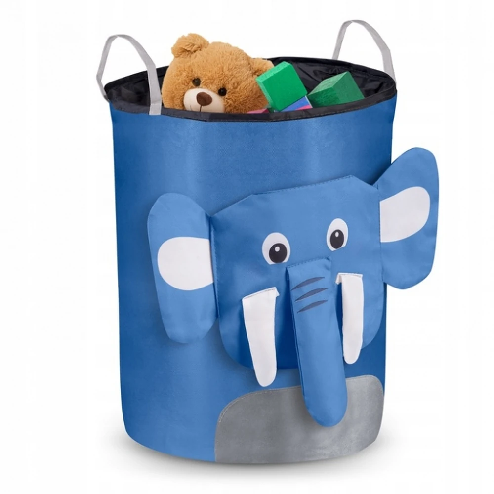 Cosuri pentru depozitare - Cos mare pentru depozitarea jucariilor Nukido - Elefant albastru