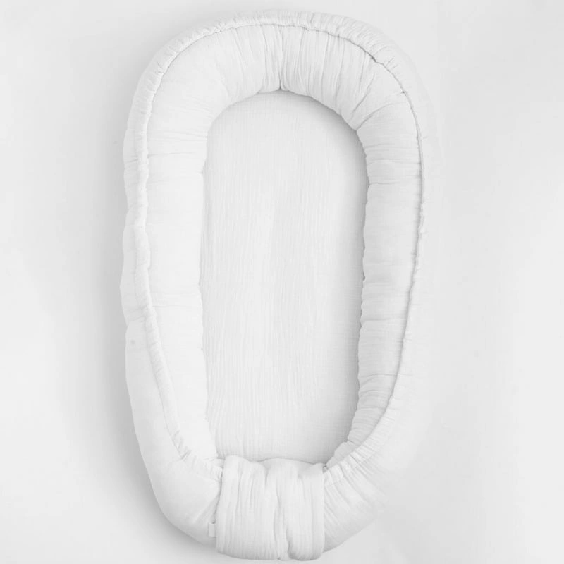 Cosulet bebelus, New Baby, Baby Nest 80 x 50 cm, muselina, White [1]