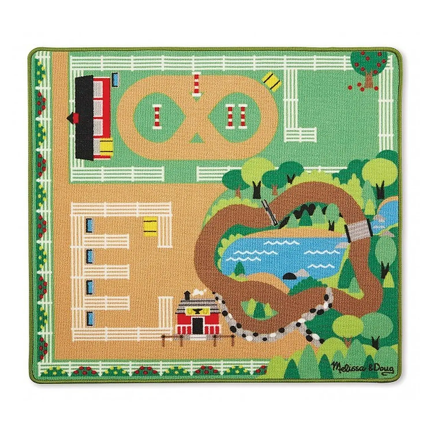 Jucarii bebelusi - Covor de joaca Ferma calutilor - Melissa and Doug