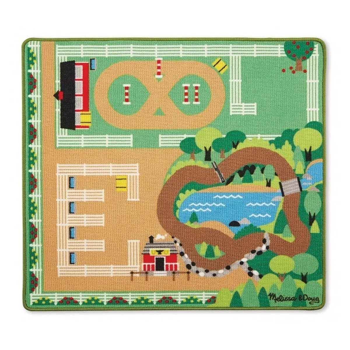 Saltelute si centre de activitati - Covor de joaca Ferma calutilor - Melissa and Doug