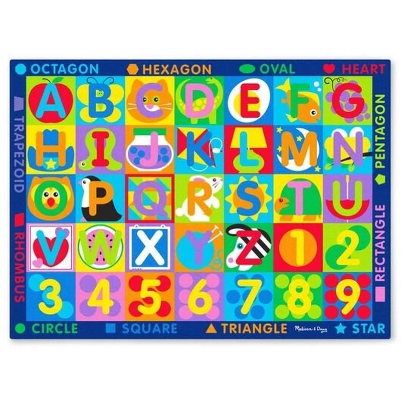 Covorase de joaca - Covor de joaca Litere si forme geometrice - Melissa & Doug