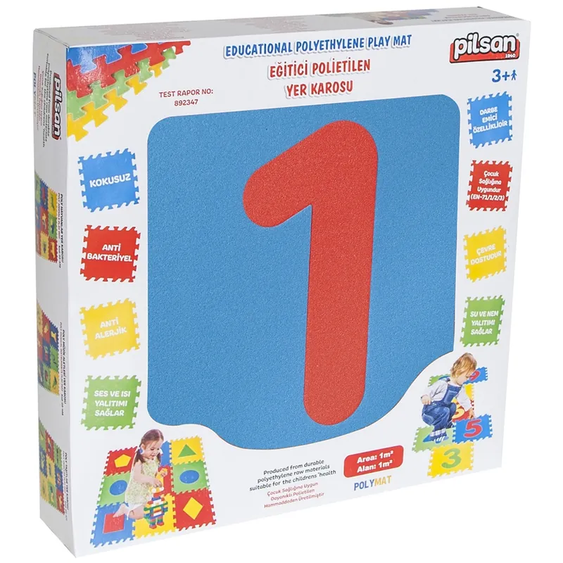 Covor puzzle cu cifre pentru copii Pilsan Educational [4]