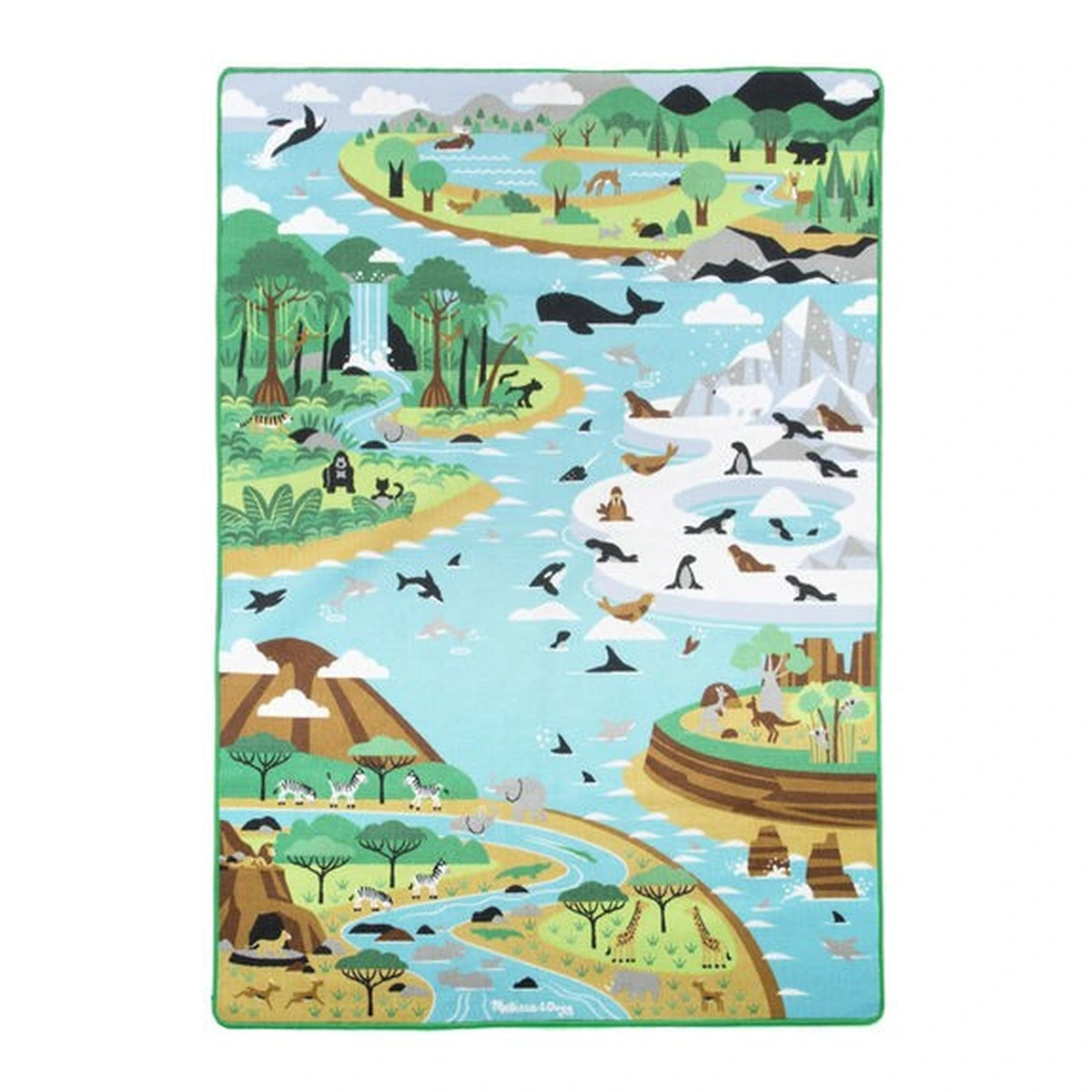 Camera copilului - Covoras cu activitati Habitatele Animalelor Melissa and Doug