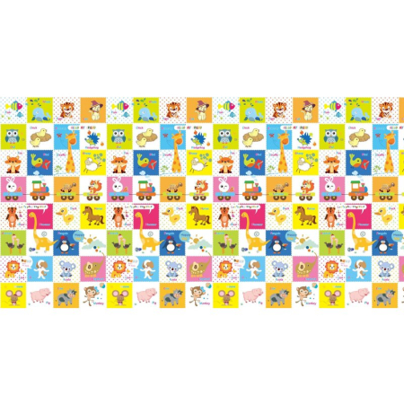 Covoras de joaca, Bocioland, Happy Day, Pliabil, Protectie impotriva loviturilor, Dimensiune mare, 200 x 150 cm, Cu [3]