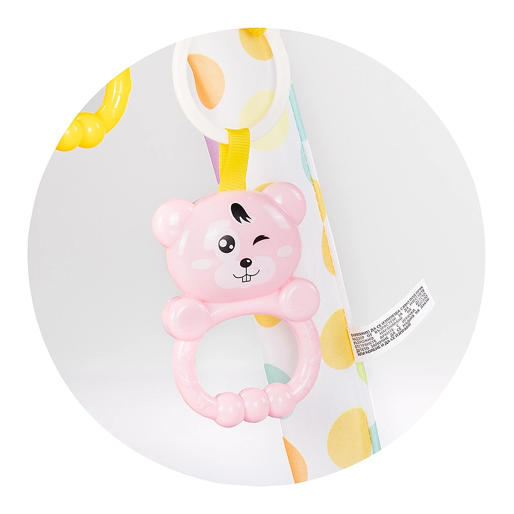 Covoras de joaca cu pian Chipolino Zoo Party, Blue [6]