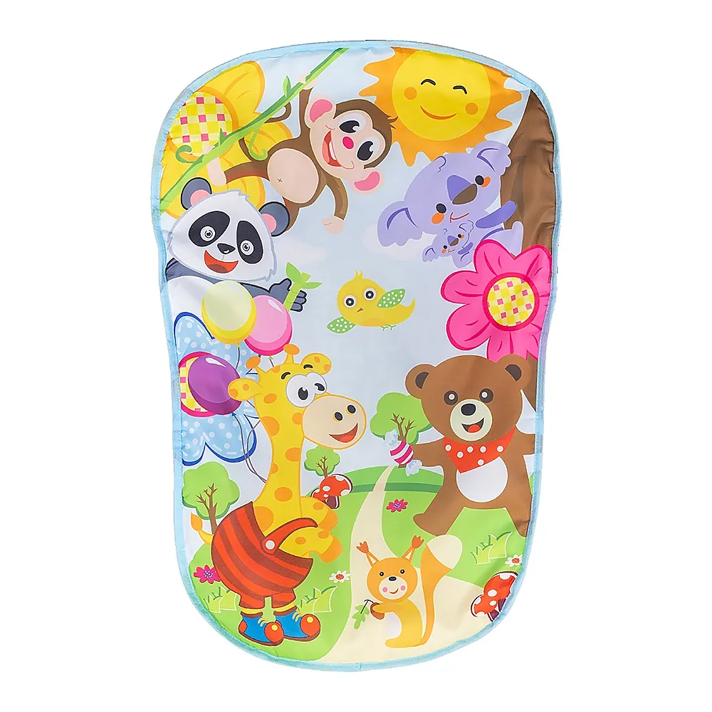 Covoras de joaca cu pian Chipolino Zoo Party, Blue [1]