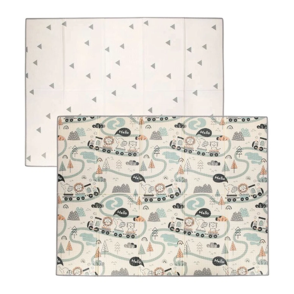 Covorase de joaca - Covoras de joaca, FreeON, Magic Road, Cu doua fete, Pliabil, 200 x 150 cm, Multicolor