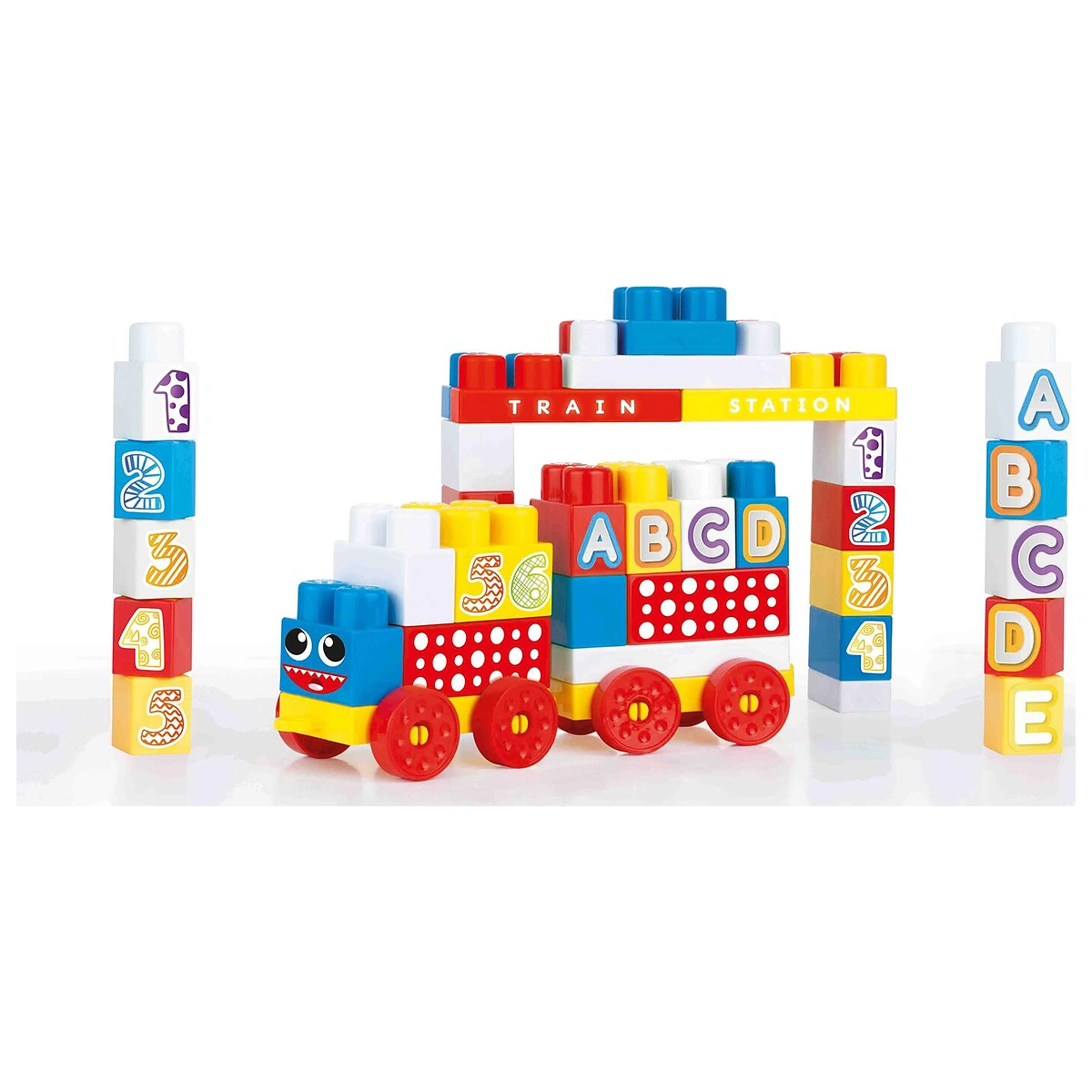 Jucarii - Cuburi de construit din plastic - 50 piese DOLU 1 an+