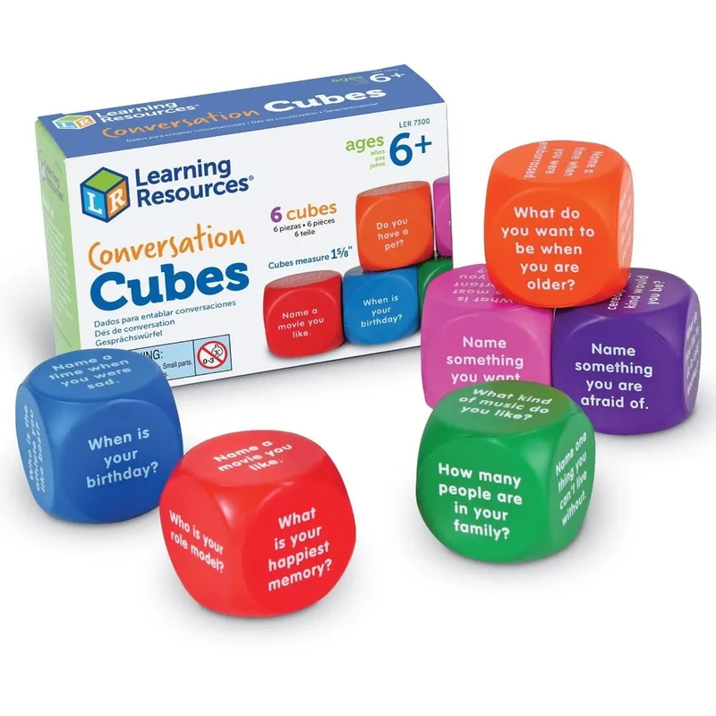 Jucarii - Cuburi pentru conversatii de la Learning Resources