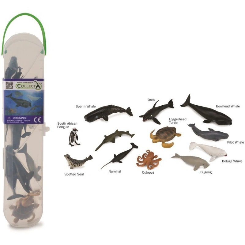 Jucarii - Cutie cu 12 minifigurine Animale marine Set 2