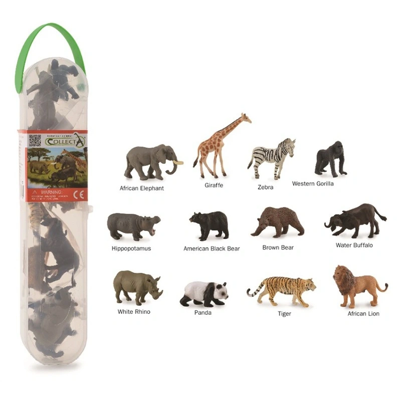 Jucarii - Cutie cu 12 minifigurine Animale salbatice