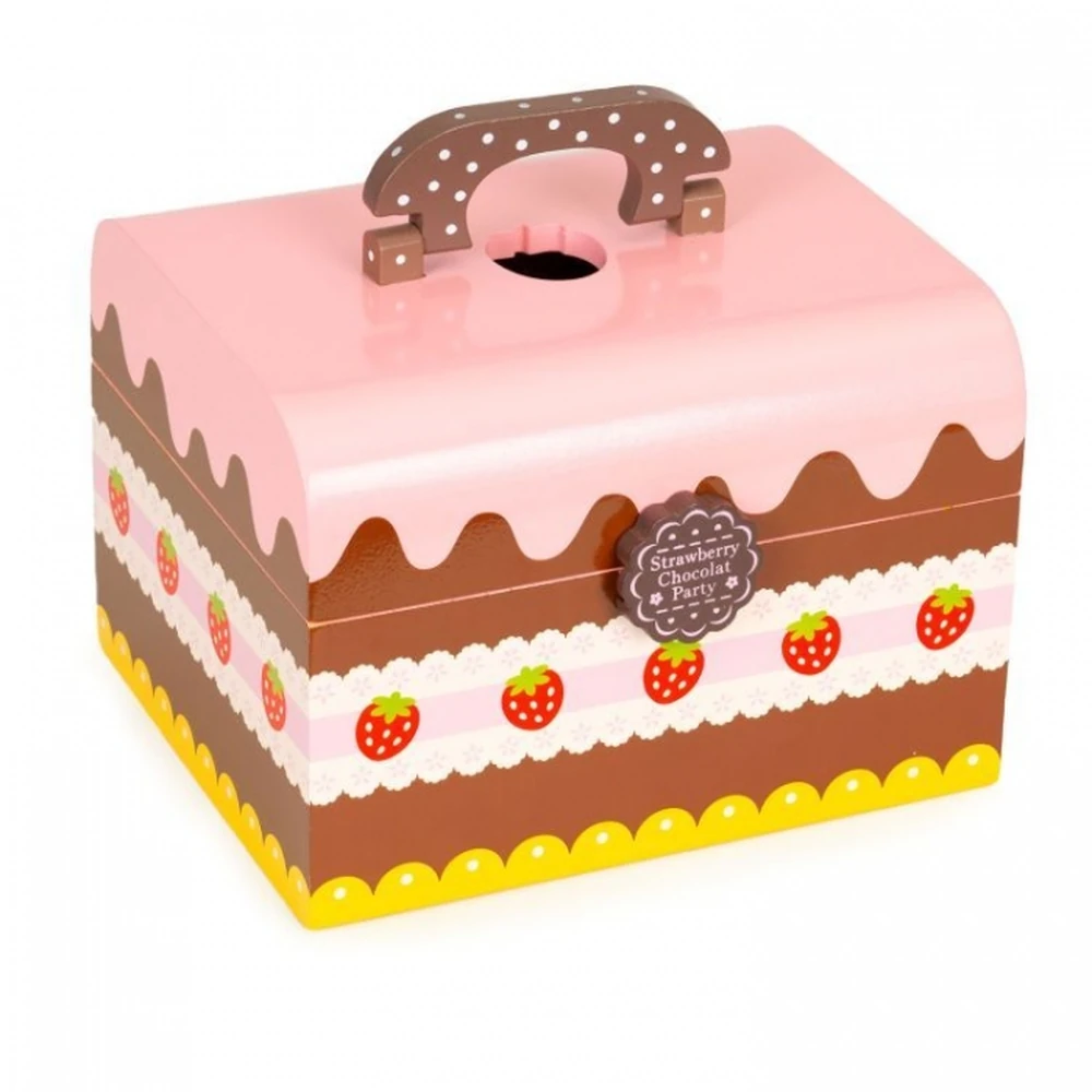 Cutie cu dulciuri si accesorii din lemn, 29 elemente, Ecotoys [3]