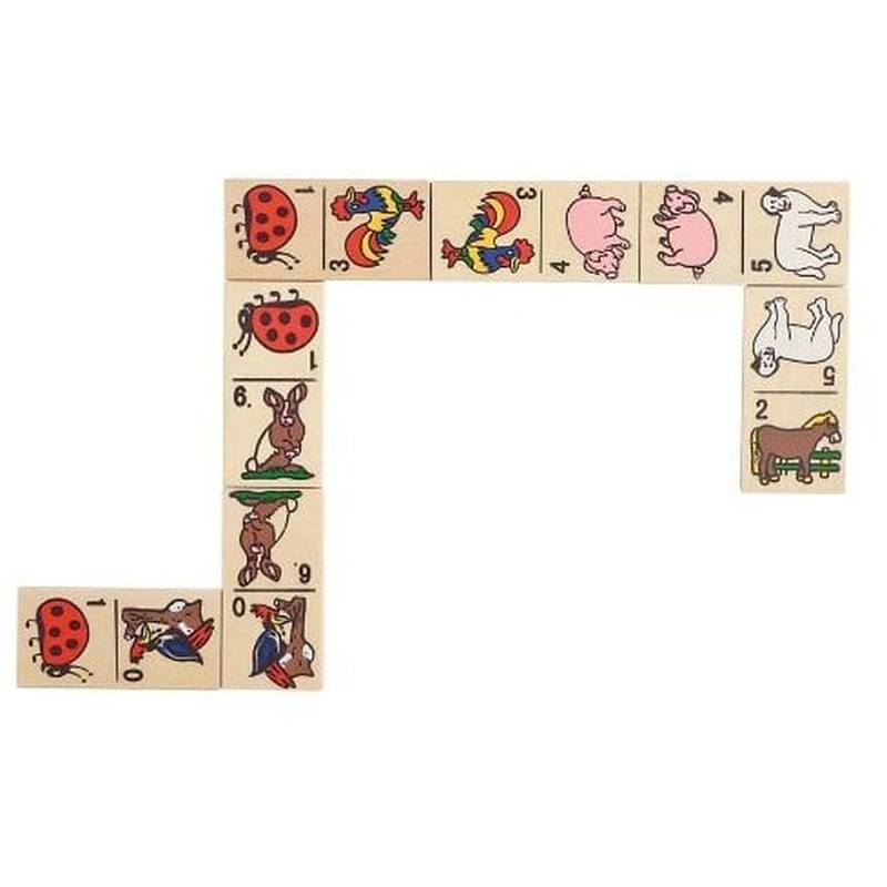 Domino Animale in cutie de lemn [2]
