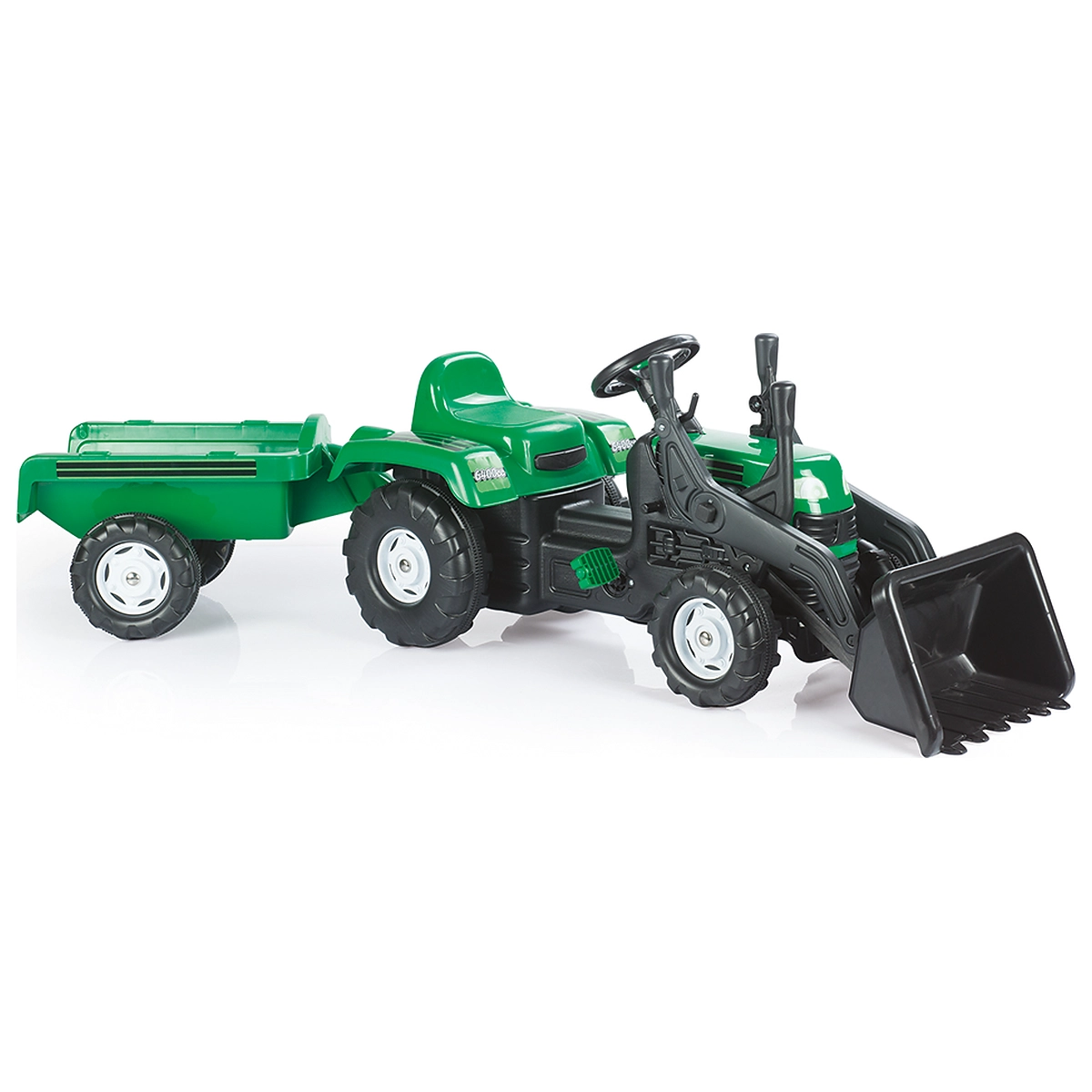 Tractoare copii - Excavator cu pedale si remorca DOLU 3 ani+