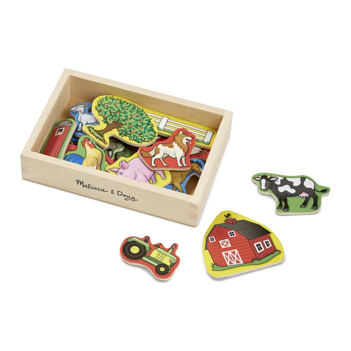 Jucarii din lemn - Ferma cu magneti - Melissa and Doug