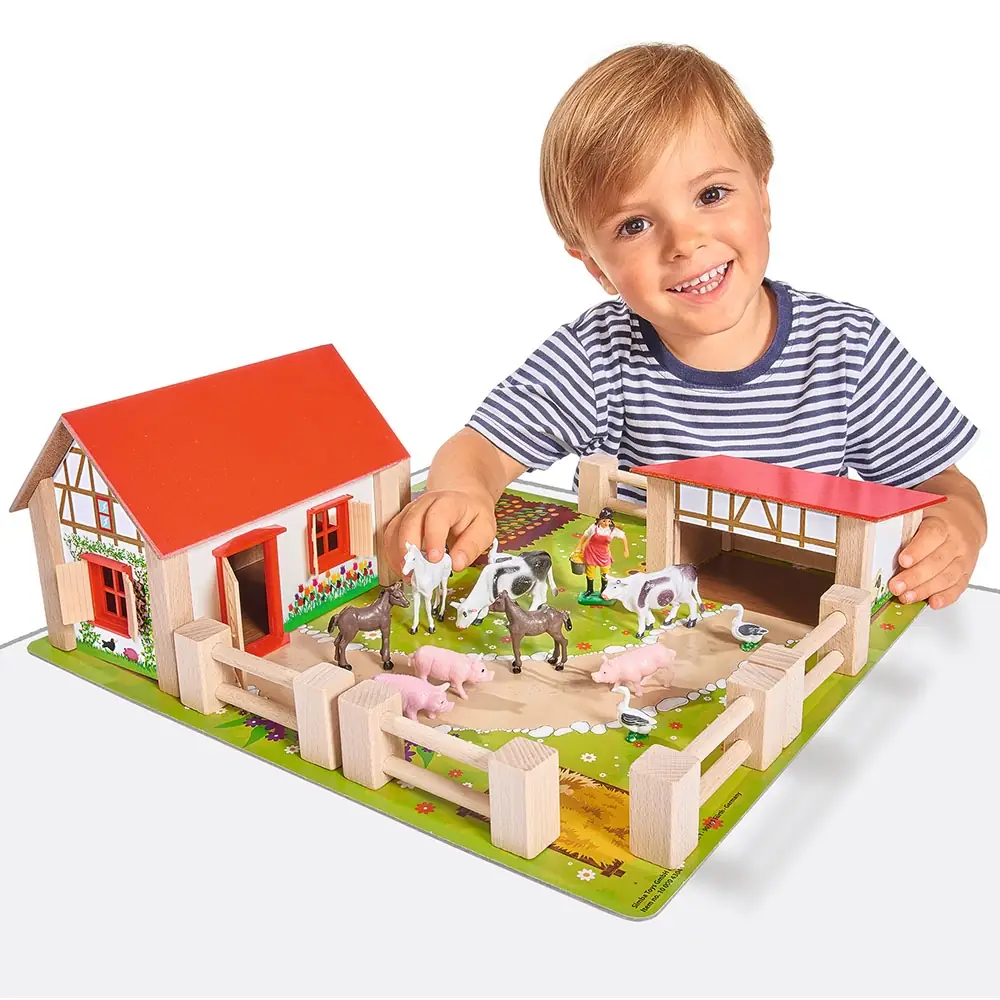 Ferma din lemn Eichhorn 39x36x14 cm cu accesorii [3]