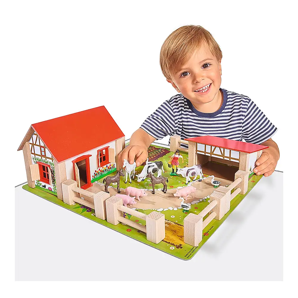 Ferma din lemn Eichhorn 39x36x14 cm cu accesorii [3]