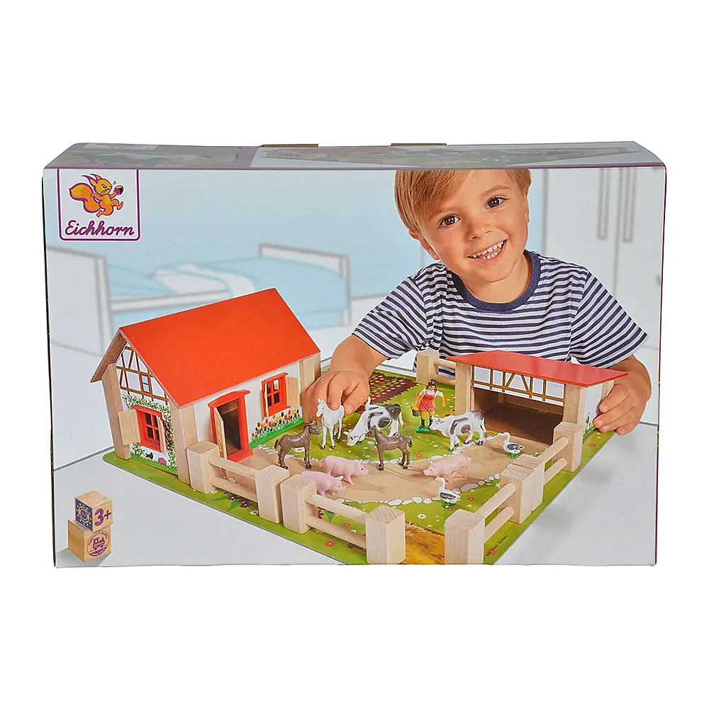 Ferma din lemn Eichhorn 39x36x14 cm cu accesorii [5]