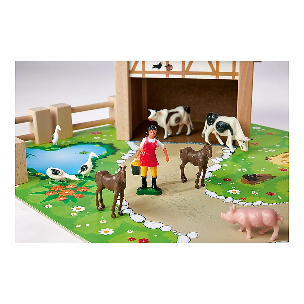 Ferma din lemn Eichhorn 51x36x17 cm cu 20 accesorii [3]